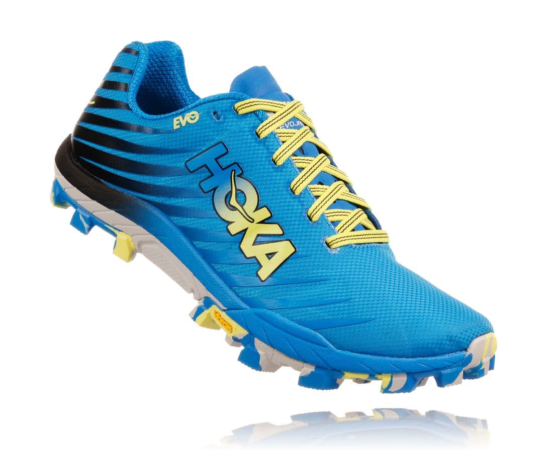 Hoka One One Evo Jawz South Africa - Womens Trail Running Shoes - Blue,NEVOT-2173